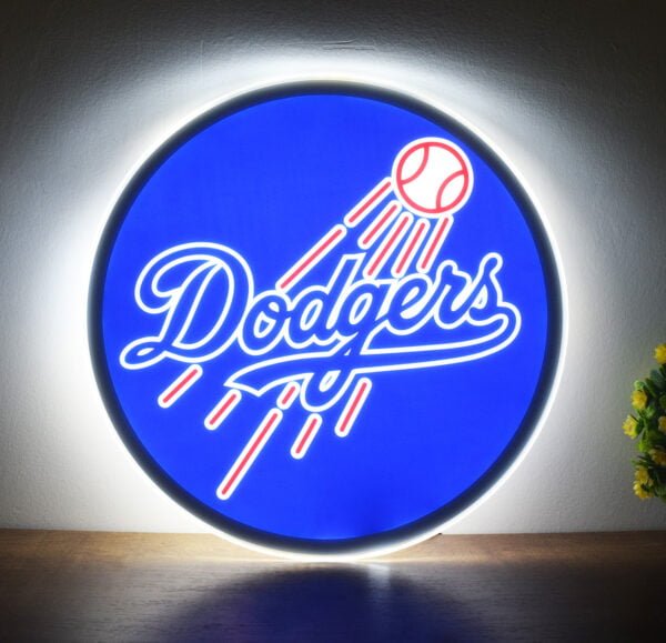Dodgers Baseball Club Decoration Light