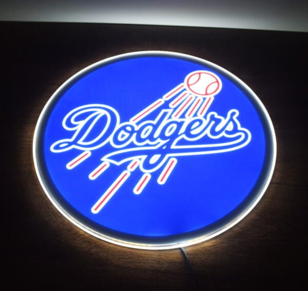 Dodgers Baseball Club Decoration Light - Image 2