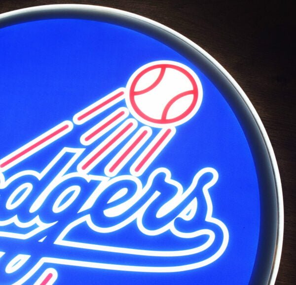 Dodgers Baseball Club Decoration Light - Image 3