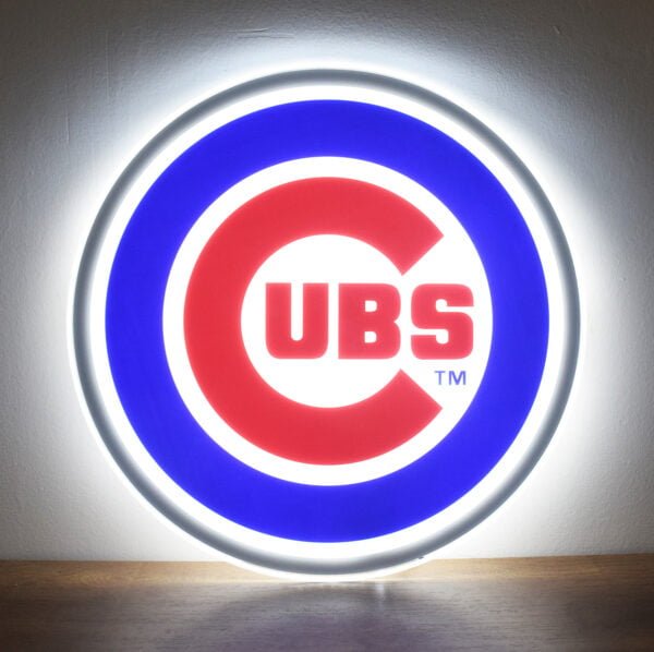 Cubs Baseball Club Decoration Light
