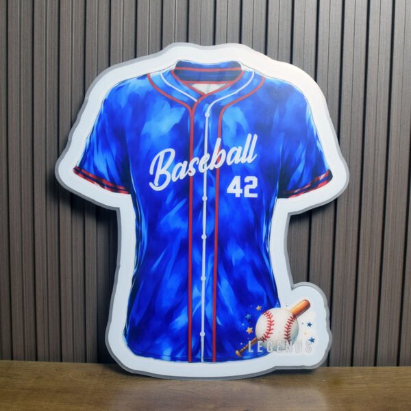 Baseball Jersey Light RGB LED Custom Name & Number (the remote not contains a coin battery) - Image 3