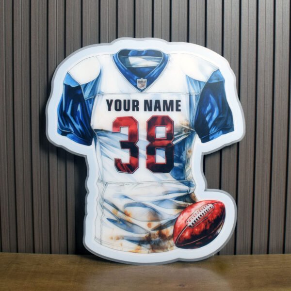 Football Jersey Light RGB LED Custom Name & Number (the remote not contains a coin battery) - Image 3