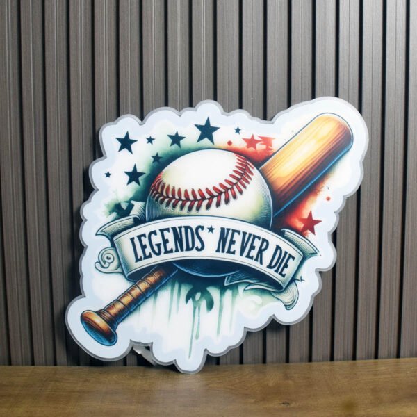 Baseball Light RGB LED Wall Sign(the remote not contains a coin battery) - Image 4