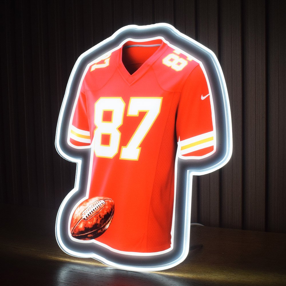 Football Jersey Lights Acrylic LED Night Light (KC) - Image 2