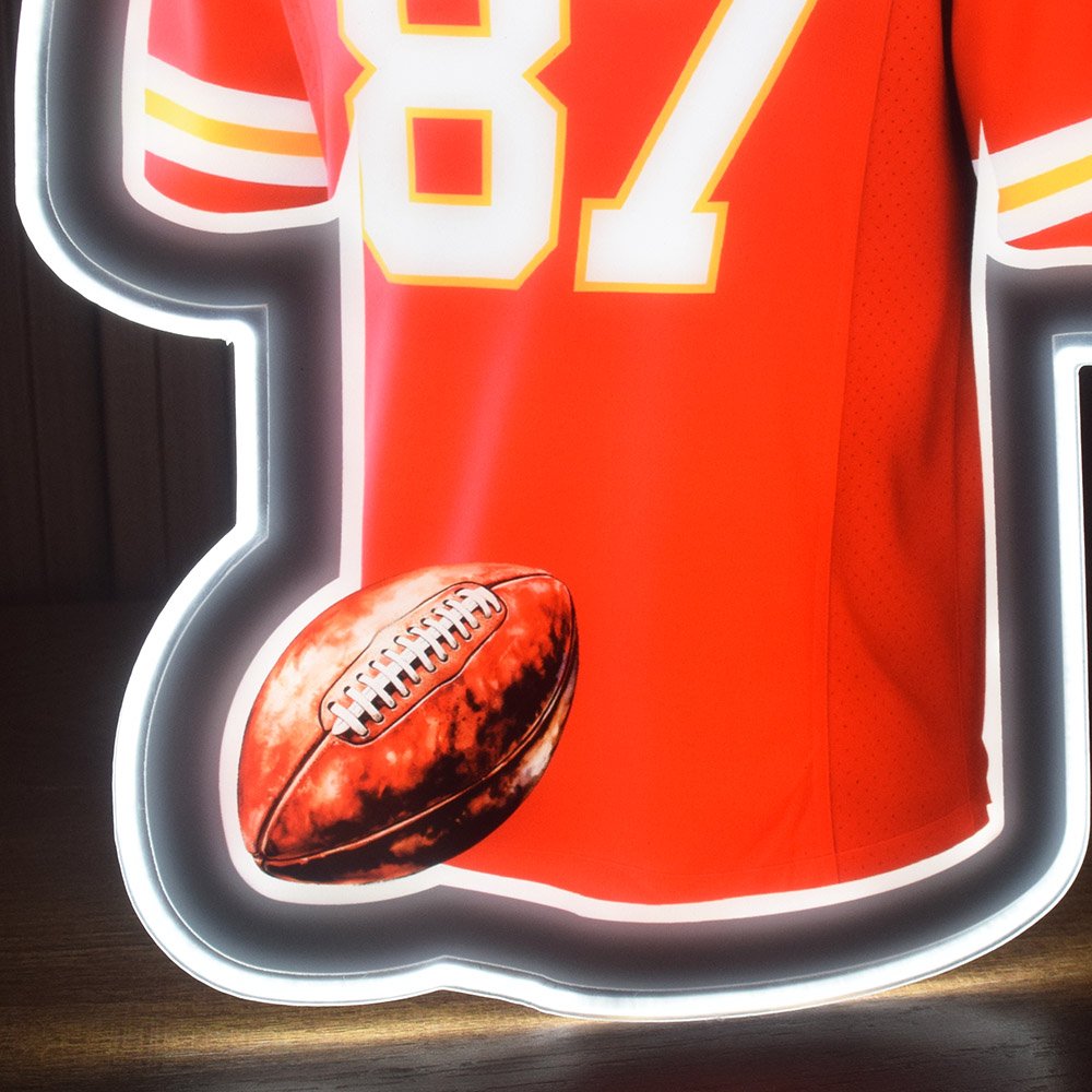 Football Jersey Lights Acrylic LED Night Light (KC) - Image 3