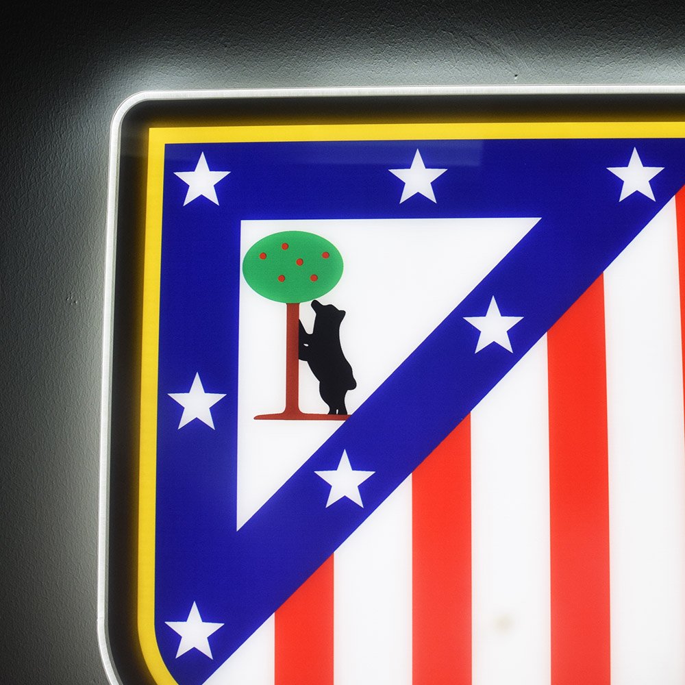 Atleti Football Club Sign Decor. LED lights USB for Power - Image 3