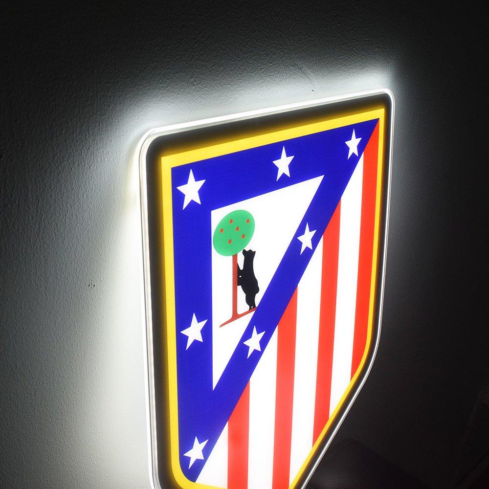 Atleti Football Club Sign Decor. LED lights USB for Power - Image 2