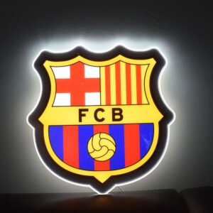Barce Football Club Sign Decor. LED lights USB for Power