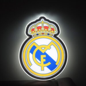RM Football Club Sign Decor. LED lights USB for Power