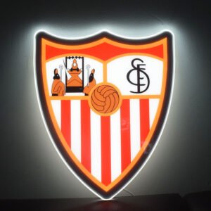 SEV Football Club Sign Decor. LED lights USB for Power