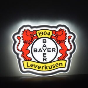 Football Club Sign Decor. LED lights USB for Power