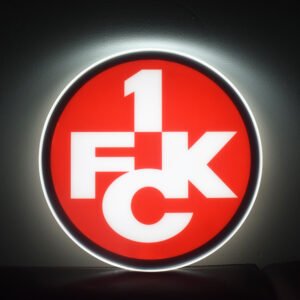 FCK Football Club Sign Decor. LED lights USB for Power
