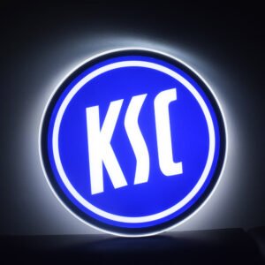 KSC Football Club Sign Decor. LED lights