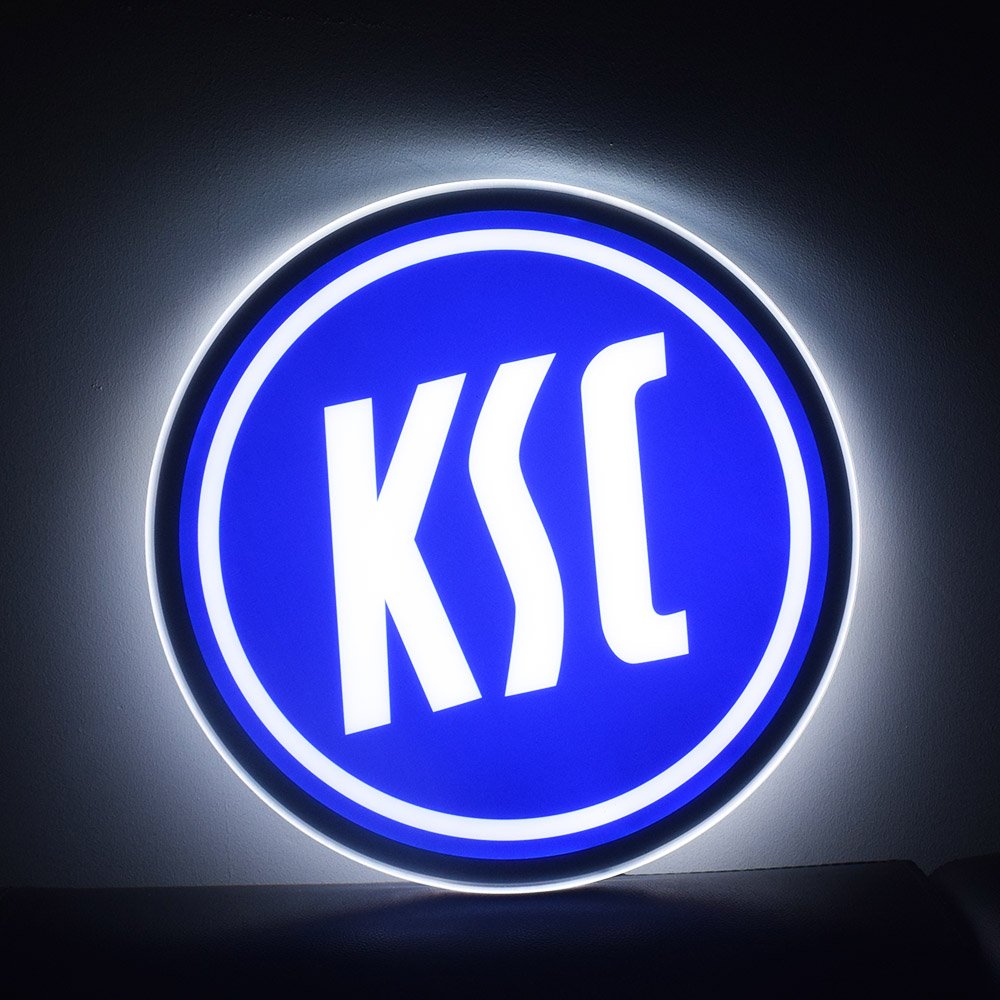 KSC Football Club Sign Decor. LED lights