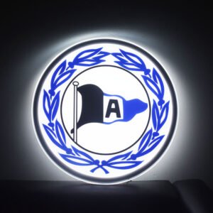 AB Football Club Sign Decor. LED light circle shape