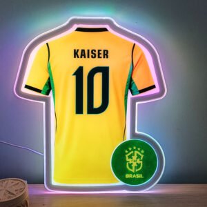 Jersey style LED lamp (personalized name)